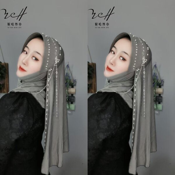 Headscarf Factory - OEM/ODM Heavy Duty Hard Brim Muslim Women Embroidered