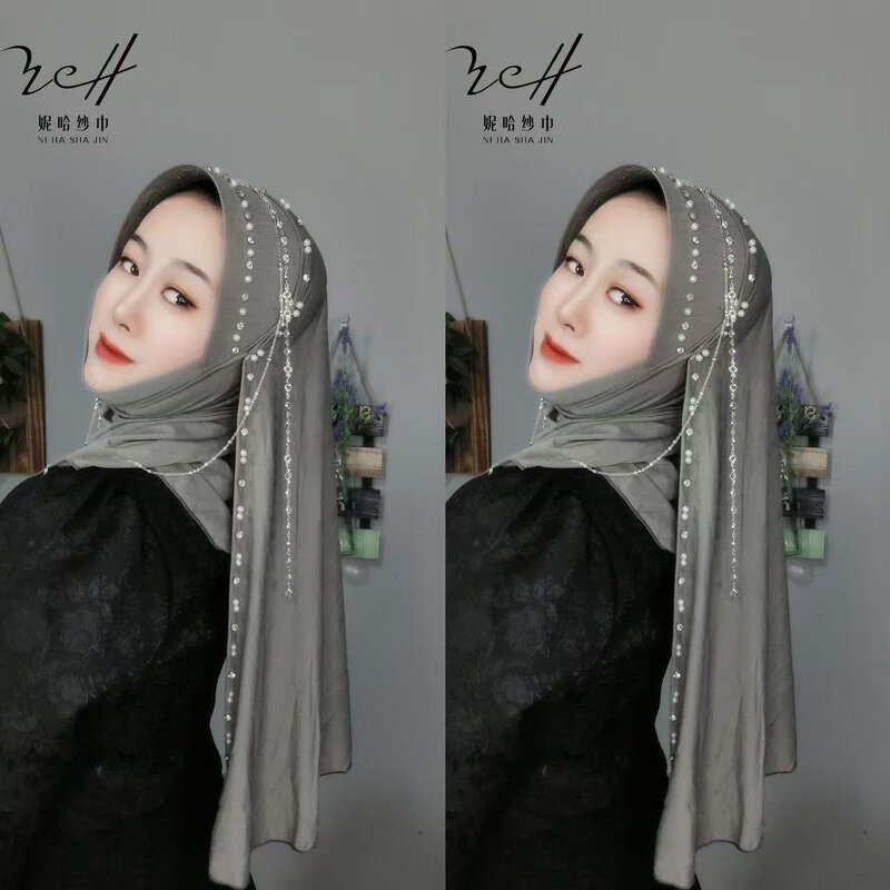 Headscarf Factory - OEM/ODM Heavy Duty Hard Brim Muslim Women Embroidered