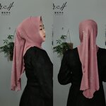 Rhinestone Hijab Manufacturer - OEM/ODM Embroidered with Tail Veil Breathable MeshDouble Layer