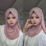 Hijab Scarf Manufacturer - OEM/ODM New Butterfly Fringe Crystal Muslim Women