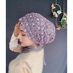 Islamic Shawl Hijab Manufacturer - OEM/ODM 2025 New Beaded Floral Hand-Embroidered with Ribbon