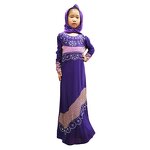 Arab Girl's Robe Manufacturer - OEM/ODM Newly Designed Pressed Diamond Patchwork Islamic Prayer
