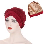 Hijab Cap Factory - OEM/ODM Women's Double Crossed Braid Satin Lined Under