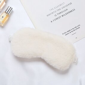 Eye Mask Factory - OEM/ODM New Lovely Faux Fur Silk Plush Satin and Cotton for Sleep