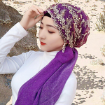 Elegant Floral Headband Factory - OEM/ODM New Rose Elastic Turban for Women Fashionable African