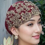 Muslim Hijab Cap Factory - OEM/ODM Women's Embroidered Beaded Polyester Stretchy