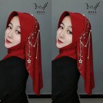 Hard Brim Hijab Factory - OEM/ODM with Star Moon Golden Yarn Fabric From Manufacturer