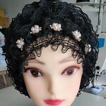 Lace Flower Pearl Hat Factory - OEM/ODM 2022 New Design Hui White Hair Covered Baotou