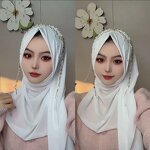 Hijab Scarf Manufacturer - OEM/ODM New Butterfly Fringe Crystal Muslim Women