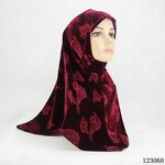 Muslim Scarves Factory - OEM/ODM 2022 Latest Design Winter Golden Velvet Embossed Warm