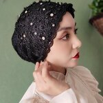 Hijab Cap Factory - OEM/ODM Luxury Hand-Embroidered Beaded Floral Heavy Craftsmanship