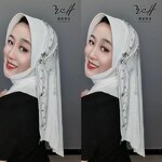 Hard Brim Hijab Factory - OEM/ODM with Star Moon Golden Yarn Fabric From Manufacturer