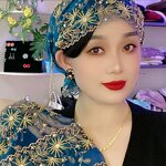 Muslim Hijab Cap Manufacturer - OEM/ODM Exquisite Hand-Embroidered Fish Tail Tassel Premium