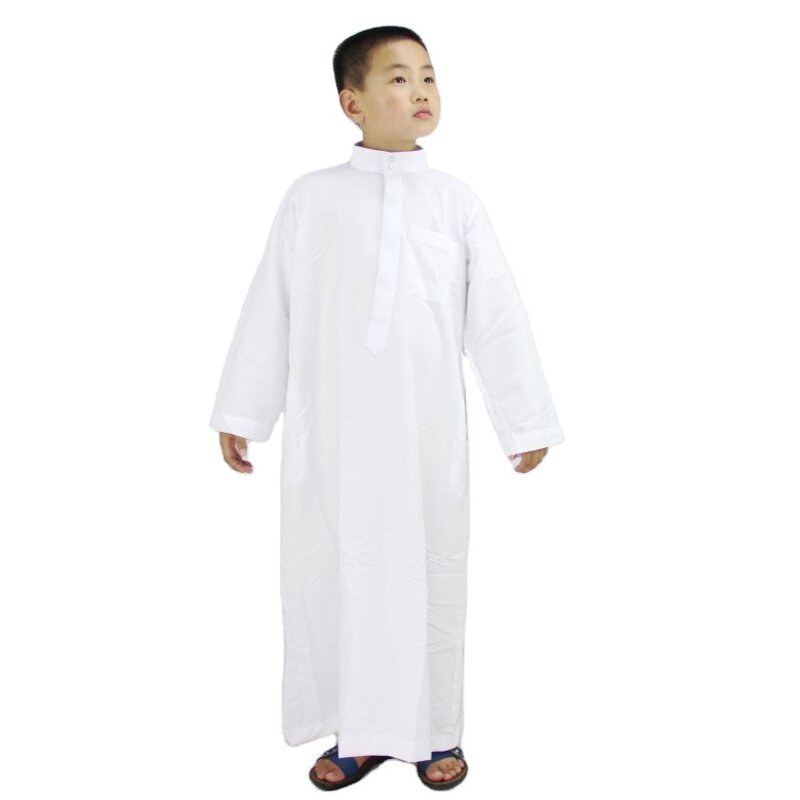 Muslim Boys' Robe Factory - OEM/ODM Dropshipping Spot Wholesale OEM 1-15 Years Polyester Cotton