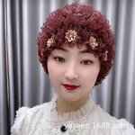 Muslim Head Scarf Hat Factory - OEM/ODM 2022 New Design European and American Baotou Flower Lace