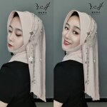 Hard Brim Hijab Factory - OEM/ODM with Star Moon Golden Yarn Fabric From Manufacturer