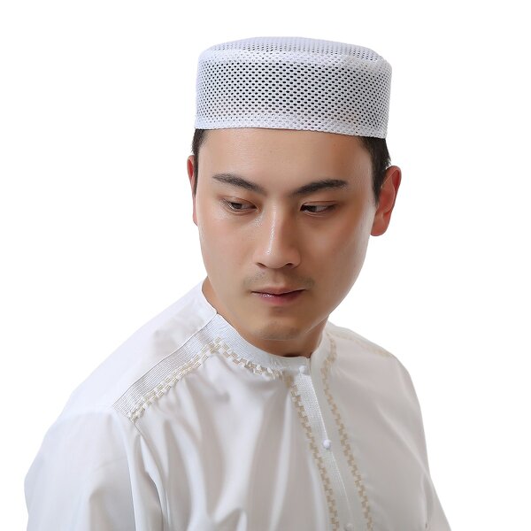 Muslim Worship Caps Factory - OEM/ODM 2022 New Design Mesh Caps for Men Islamic Hat