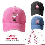 Santa Claus Cap Manufacturer - OEM/ODM 2024 New Custom Printed 6 Panel Vintage Washed Cotton