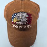 USA Baseball Cap Factory - OEM/ODM High Quality Embroidery Eagle 250th Anniversary Cotton Printed