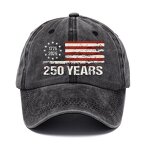 USA 250th Anniversary Cap Factory - OEM/ODM Hot Sell Vintage Print Patriotic Adjustable America