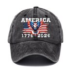 USA 250th Anniversary Cap Factory - OEM/ODM Hot Sell Vintage Print Patriotic Adjustable America