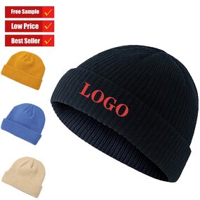 Melon Knitted Hat Manufacturer - OEM/ODM Low Price Plain Multi Color Skullcap Cuff New