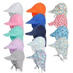 Kids Sun Protection Cap Factory - OEM/ODM Summer Neck Flap Adjustable Beach Wide Brim