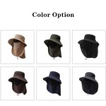 Fishing Visor Hat Factory - OEM/ODM New Outdoor UPF 50+ Bucket Cap Foldable Detachable Face