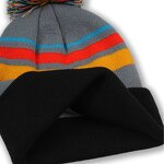 Striped Beanie Factory - OEM/ODM Autumn Winter Fashion Men Women Multi-Color Embroidered