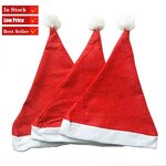 Santa Claus Hat Factory - OEM/ODM Low Price Red & White Soft Plush for Adults Children Xmas