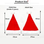 Santa Claus Hat Factory - OEM/ODM Cheap Promotion New Year Soft Plush Thick Red & White