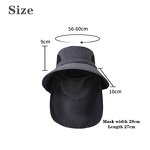 Fishing Visor Hat Factory - OEM/ODM New Outdoor UPF 50+ Bucket Cap Foldable Detachable Face