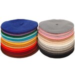 Designer Berets Manufacturer - OEM/ODM Wholesale Cheap Custom Wool Solid Color Autumn Warm