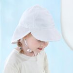 Kids Sun Protection Cap Factory - OEM/ODM Summer Neck Flap Adjustable Beach Wide Brim