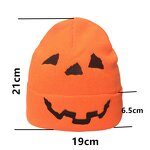 Halloween Winter Hat Manufacturer - OEM/ODM Acrylic Embroidered Chunky Skull Pumpkin Ghost