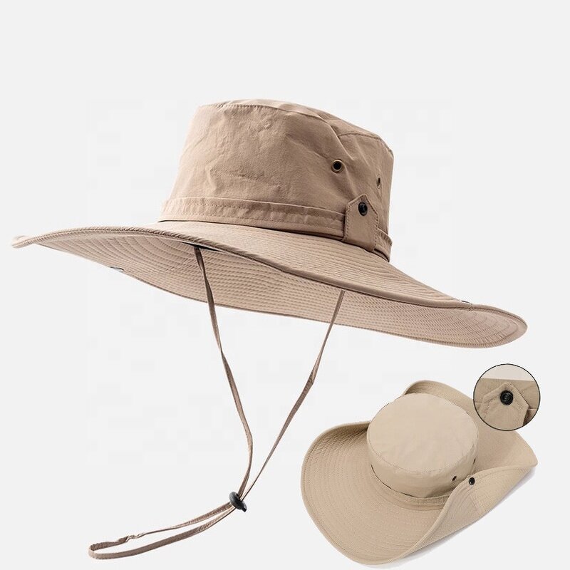 Denim Fisherman Cap Factory - OEM/ODM Fashion New Custom Foldable Pocket Design Jean Bucket