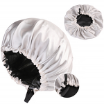 Silk Satin Bonnet Factory - OEM/ODM Custom Adjustable Reversible Women Sleeping Cap