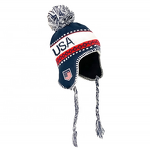 Earmuffs Hat Factory - OEM/ODM Custom Jacquard Logo USA Acrylic Women Winter Knitted