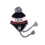 Earmuffs Hat Factory - OEM/ODM Custom Jacquard Logo USA Acrylic Women Winter Knitted