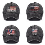 USA 250th Anniversary Cap Factory - OEM/ODM Hot Sell Vintage Print Patriotic Adjustable America