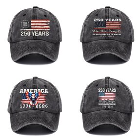 USA 250th Anniversary Cap Factory - OEM/ODM Hot Sell Vintage Print Patriotic Adjustable America