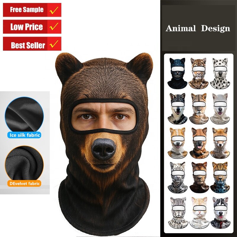 Funny Balaclava Factory - OEM/ODM Cheap Full Face Cover 3D Print Breathable One Hole