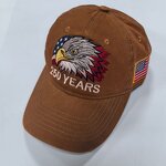 USA Baseball Cap Factory - OEM/ODM High Quality Embroidery Eagle 250th Anniversary Cotton Printed