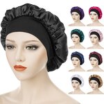 Hair Bonnets Manufacturer - OEM/ODM Wholesale Custom Two Tone Adjustable Satin for Sleeping
