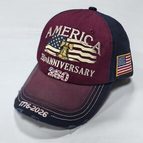 Statue of Liberty Cap Manufacturer - OEM/ODM New Embroidery Eagle United States 250th Anniversary