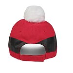 Santa Baseball Cap Factory - OEM/ODM Newest Embroidery Logo 5 Panel Red & White Pom Cap
