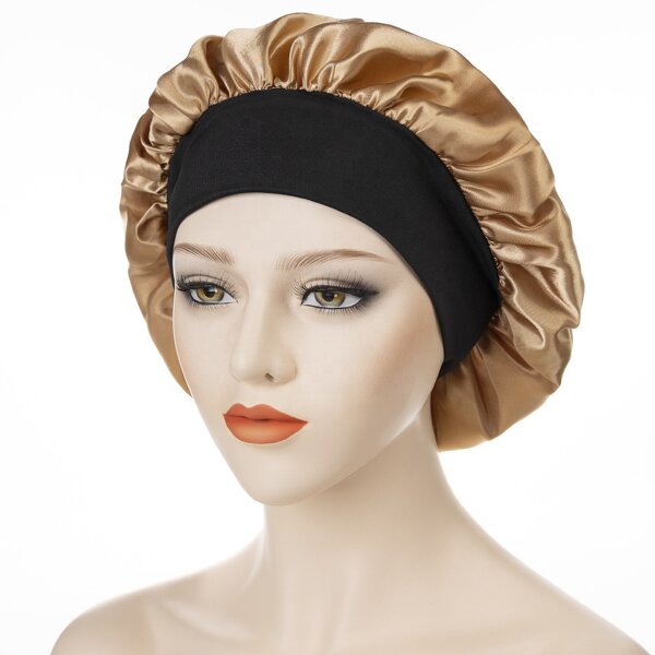 Hair Bonnets Manufacturer - OEM/ODM Wholesale Custom Two Tone Adjustable Satin for Sleeping