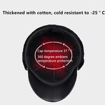 Earmuffs Hats Manufacturer - OEM/ODM Wholesale Middle Aged Men Leather Warm PU Windproof Baseball
