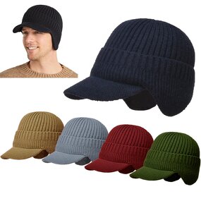 Winter Beanie Hat Manufacturer - OEM/ODM 2022 Popular Custom Acrylic Fluffy with Earmuffs