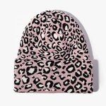 Leopard Print Beanie Manufacturer - OEM/ODM Wholesale Warm Winter Women's Soft Knitted Cuff